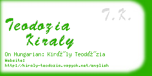 teodozia kiraly business card